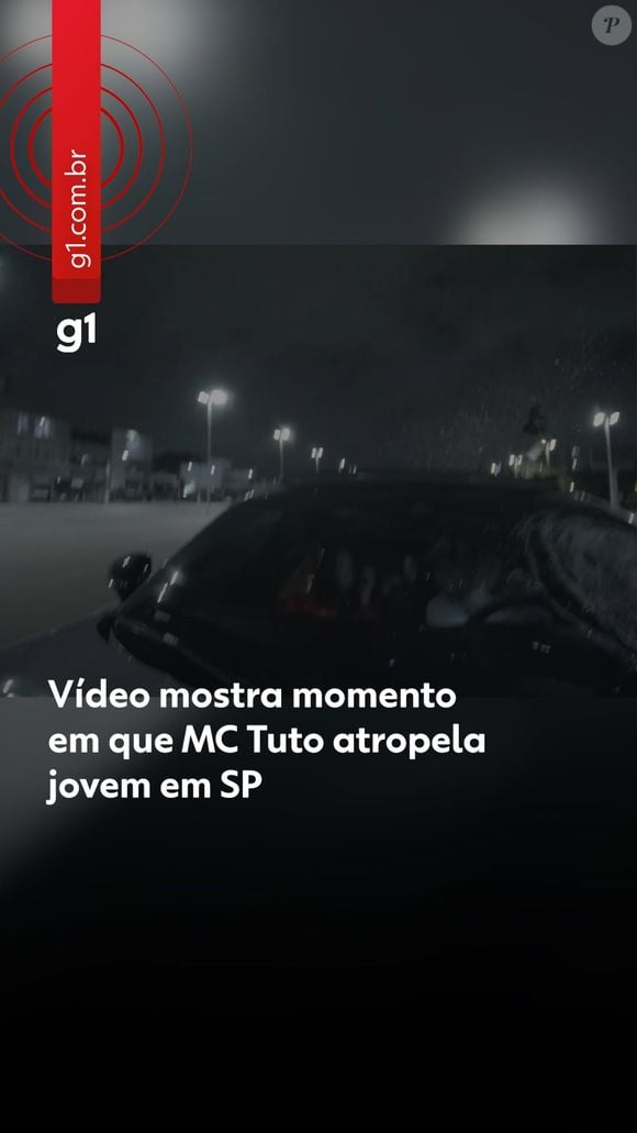 Acidente com MC Tuto: um vídeo divulgado pela TV Globo mostra o momento exato do atropelamento. Ele dirigia na contramão enquanto se filmava pelo celular
