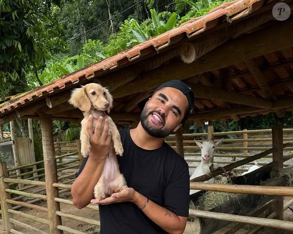 Atualmente Lucas Guedez é pai de outra cachorrinha, Demi