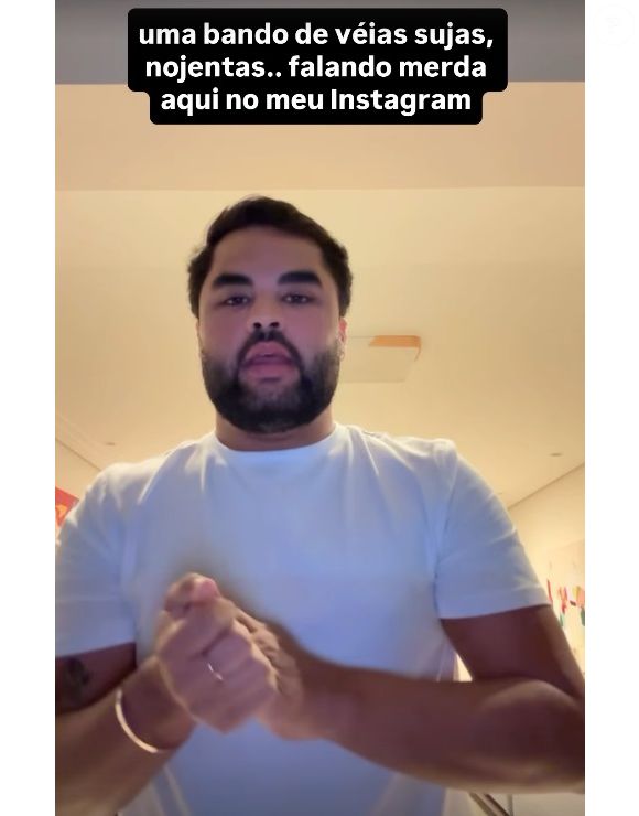 Lucas Guedez atacou internautas após ser alvo de ataque por comparação a Hytalo Santos