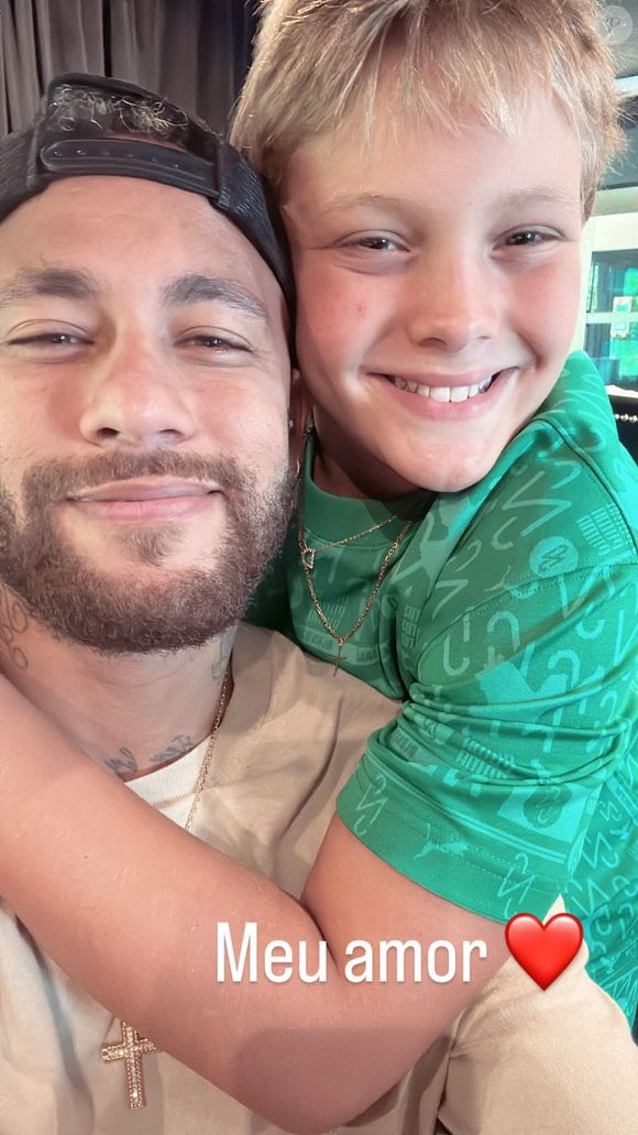 Filho mais velho de Neymar, Davi Lucca está com 13 anos
