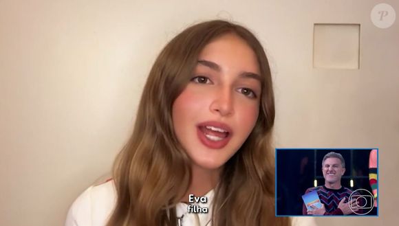 Eva também participou do 'Domingão com Huck' neste domingo, 10 de agosto de