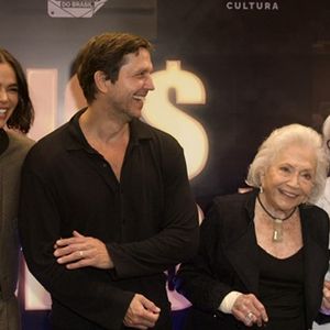 Elenco de 'Velhos Bandidos' em pré-estreia do filme no Leblon