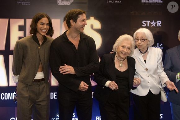 Elenco de 'Velhos Bandidos' em pré-estreia do filme no Leblon