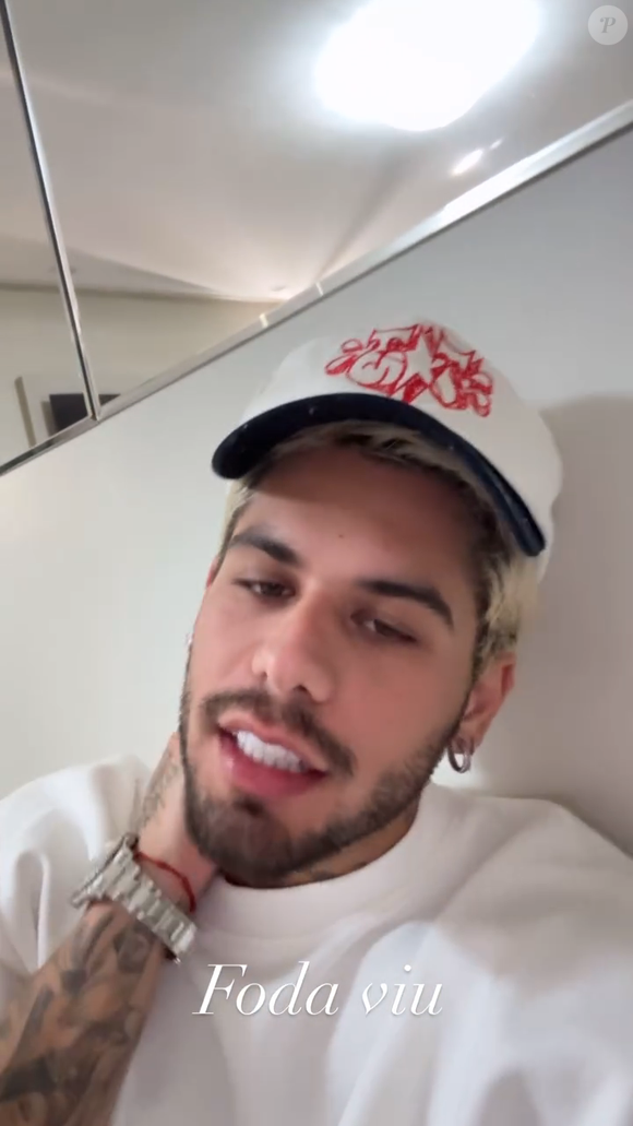 Zé Felipe relatou que mala de presente para os filhos havia sido extraviada: 'Agora tem que ir atrás'