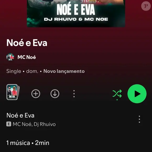 O suposto namorado da mãe de Eliana revelou que compôs uma música para a amada e chegou a cantar um trecho em ritmo de rap. "Que namorado que não faz uma música?", questionou Noé, de 24 anos, ao defender seus sentimentos por Eva Michaelichen