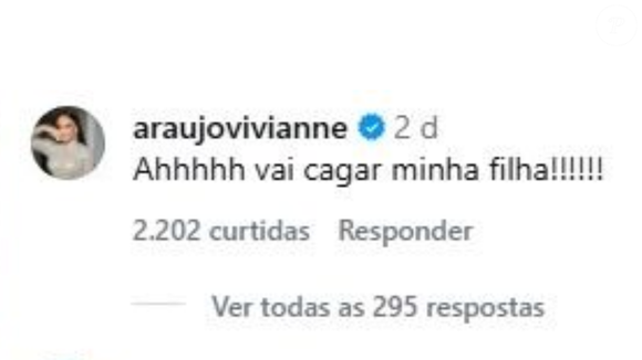 Viviane Araujo dispensou a classe para rebater a espiritualista: ‘Ah, vai cagar, minha filha’