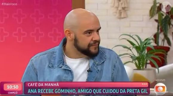 Gominho no 'Mais Você', da TV Globo: famoso cita que 'ninguém me expulsou de lugar nenhum', já que comentou sobre a procura por um apartamento, após a morte de Preta Gil.