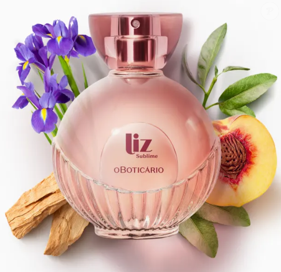 Opção de perfume Liz Sublime, de O Boticário, traz à tona notas amadeiradas e florais.