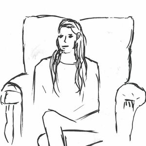 Príncipe George não usou cores em seu desenho.