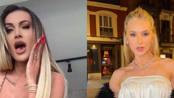 'Mais pelada do que eu': Andressa Urach se compara com Virgínia, diz que influenciadora é 'sua nova versão mais conservadora' e aponta cópia em look