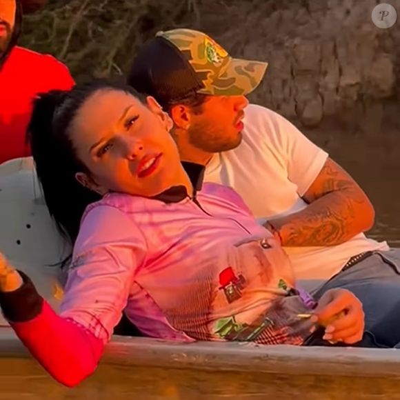 Ana Castela e Zé Felipe passaram o último final de semana em uma viagem pelo Pantanal