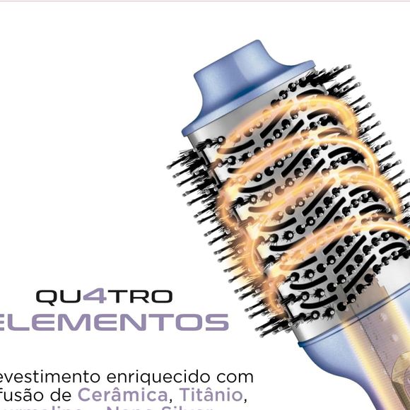Encontrada por menos de R$ 140, escova secadora By Juliette da Mundial tem potência de 1200W e tecnologia bivolt para usar em qualquer lugar