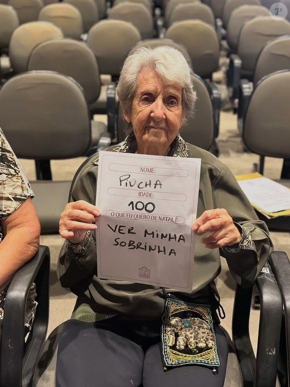 A artista circense Piucha, que completou 100 anos de vida em junho, pediu para ver a sobrinha