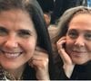 Rosana Garcia ao lado da irmã, Isabela Garcia, em momento em família