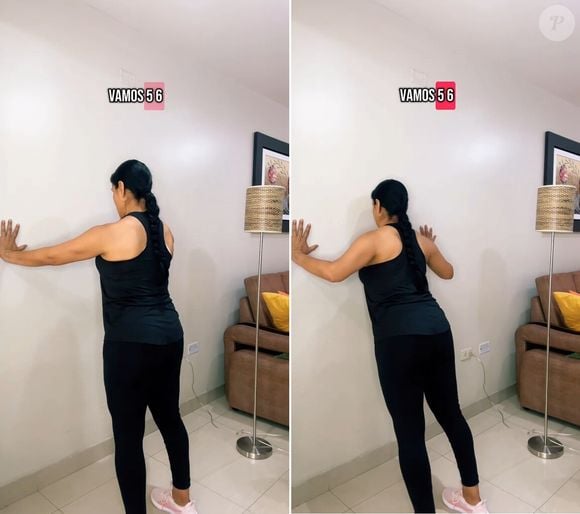 Sofía Rojas ensina a fazer flexões na parede