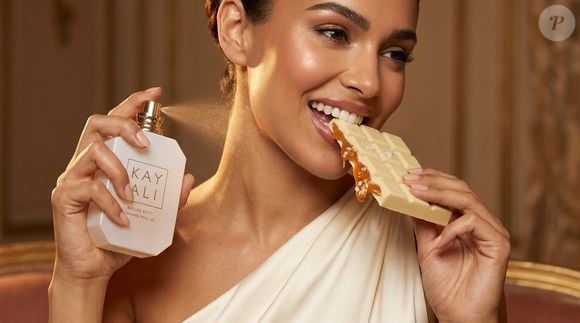 A proposta do Boujee Kitty Caramel Milk | 22 é explorar o caramelo em diferentes facetas, criando uma fragrância marcante, mas fácil de combinar e usar no dia a dia, segundo a apresentação da KAYALI