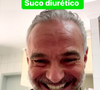 O ator Mateus Carrieri ensinou a fazer um suco diurético excelente para retenção de líquidos em seu Instagram