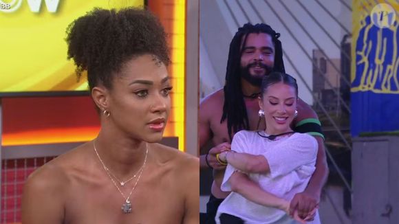 Eliminada do 'BBB 25', Aline admite ciúmes de Renata com Diogo Almeida, mas reforça: 'Não sou mulher de competir com outra'