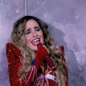 Wanessa Camargo participou do quadro 'Batalha do Lip Sync' no 'Domingão com Huck'