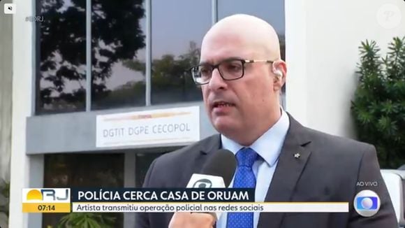 'Oruam é criminoso faccionado', afirmou o secretário de Polícia Civil, delegado Felipe Curi, à TV Globo