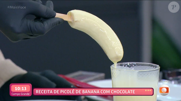 Ana Maria Braga fez piadas e arrancou risadas dos colegas por conta do formato fálico da sobremesa