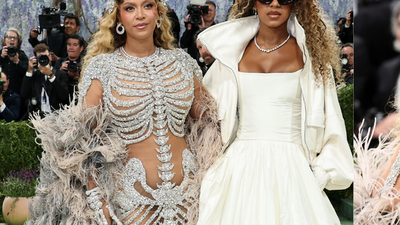 Poderosa aos 44! Após 10 anos, Beyoncé exibe corpão no Met Gala 2026 com look ‘esqueleto’ cravejado; filha Blue Ivy estreia ao seu lado
