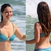Nathalia Dill, no ar em 'Quem Ama Cuida', curte praia com marido e filha e corpo real da atriz rouba a cena. Veja fotos!