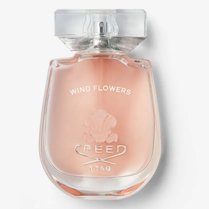 O perfume Wind Flowers, da Creed, traz consigo notas de Jasmim, Flor de Laranjeira e Pêssego.