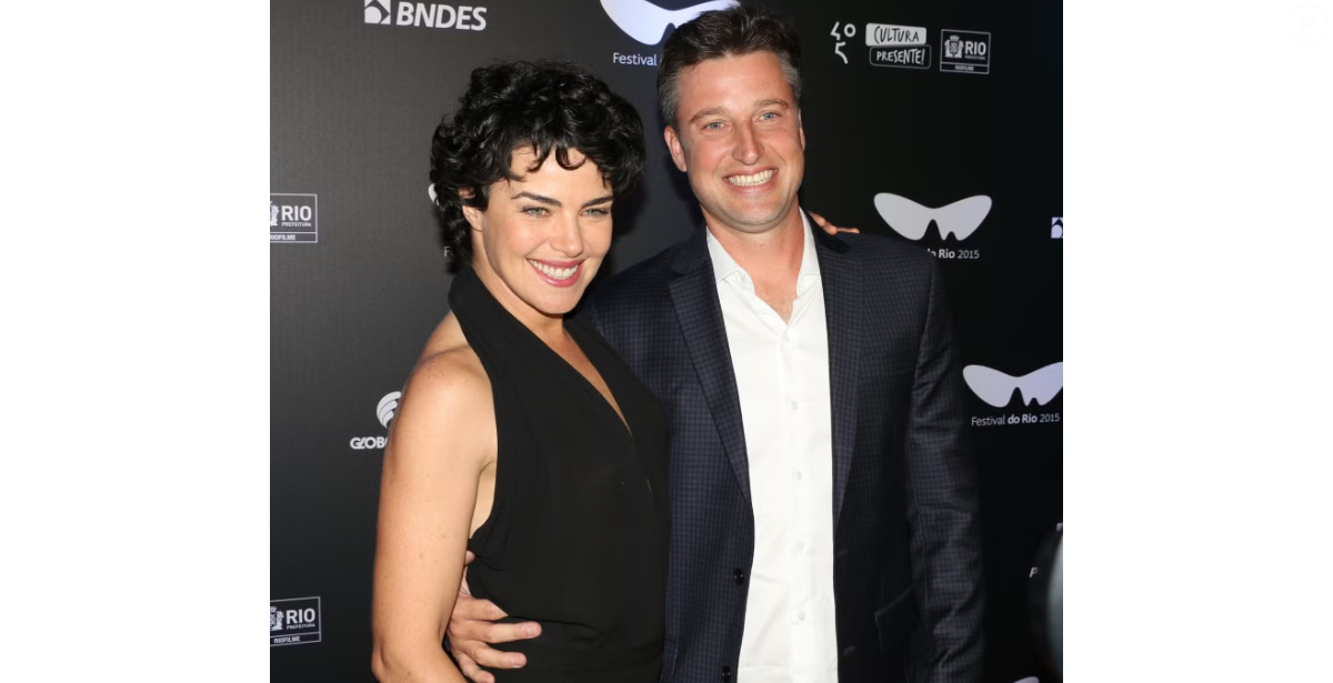 Foto: Ana Paula Arósio com o marido, o cavaleiro Henrique Plombon ...