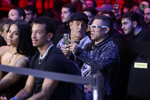 Sergio Mallandro também acompanhou evento de luta de boxe sem luvas