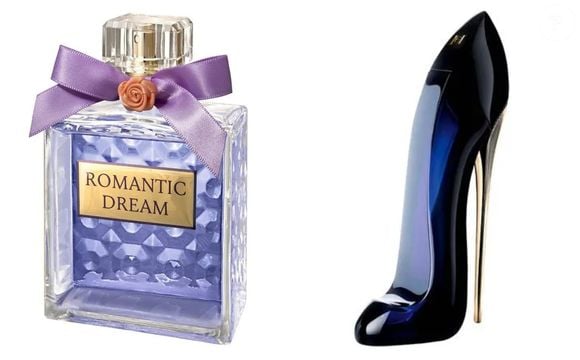 Romantic Dream (R$ 78,90 100 ml) x Good Girl Carolina Herrera (R$ 702,05 100 ml)