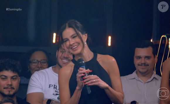 Vera Viel apareceu de surpresa para Rodrigo Faro no 'Domingão'