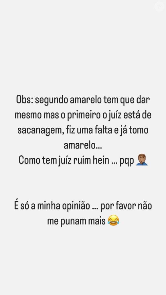 Neymar também não economizou nas críticas ao juiz da partida