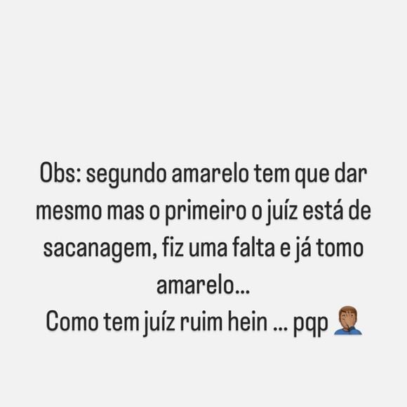 Neymar também não economizou nas críticas ao juiz da partida