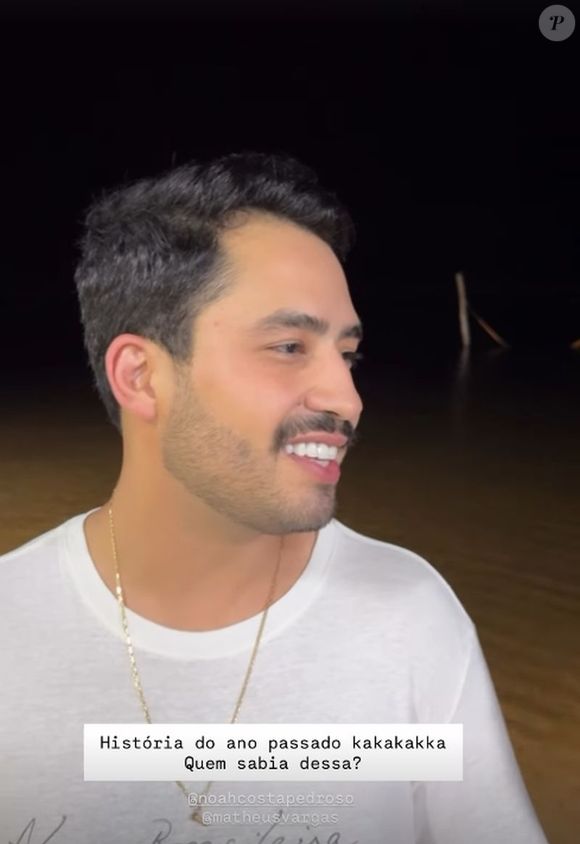 Matheus Vargas, filho de Leonardo, lembrou a passagem de Bruna Marquezine pela fazenda Talismã