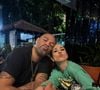 Tatá Werneck e Adriano Imperador posaram para foto compartilhada pela apresentadora após suposto 'climão' em gravação do 'Lady Night'