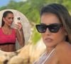 Nada de dieta, mas treino em dia: Deborah Secco exibe barriga trincada durante viagem com a filha. 'Equilíbrio é tudo'