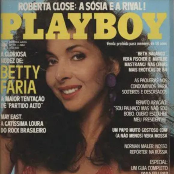 Betty Faria, a Tieta, já estampou uma capa da revista Playboy.