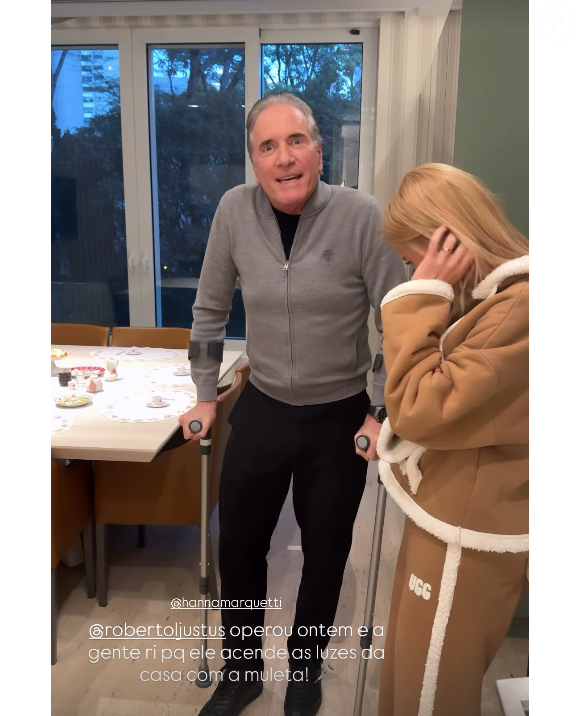 Roberto Justus passou por uma cirurgia na última quarta-feira (13) e está se recuperando