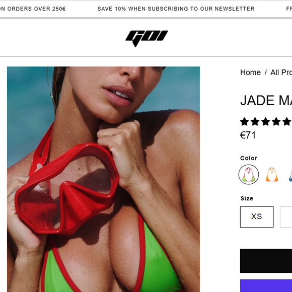 A produção de praia de Virgínia Fonseca ganhou destaque com o Maui Top, modelo semelhante ao usado pela influenciadora e que custa € 71, cerca de R$ 427,71