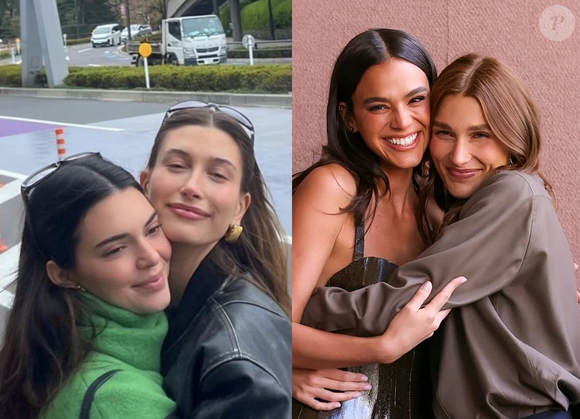 Kendall Jenner e Hailey Bieber têm cartelas de cores bem definidas, e curiosamente, alinhadas com Bruna Marquezine e Sasha Meneghel, também melhores amigas