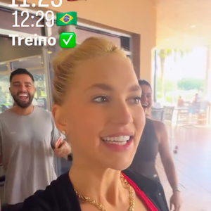 "Treinamos... gente, juro, teve uma hora que a cabeça começou até a doer", disse Virgínia Fonseca