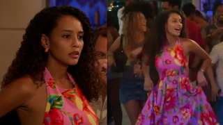 Vestido de feira, que nada! Descobrimos o preço do look de Raquel no samba de 'Vale Tudo' e valor é um 'cala-boca' nos haters