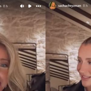 Durante a festa, Sacha Chryzman e Ana Paula Siebert gravaram um vídeo divertido comentando uma viagem recente da esposa de Justus à China