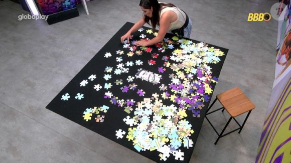 Daniele Hypólito é barrada em Festa do Líder Gabriel no 'BBB 25' para montar quebra-cabeça