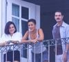 Hospedada no Copacabana Palace, Bella Campos foi fotografada interagindo com paparazzi e fãs que fazem plantão para ver Shakira