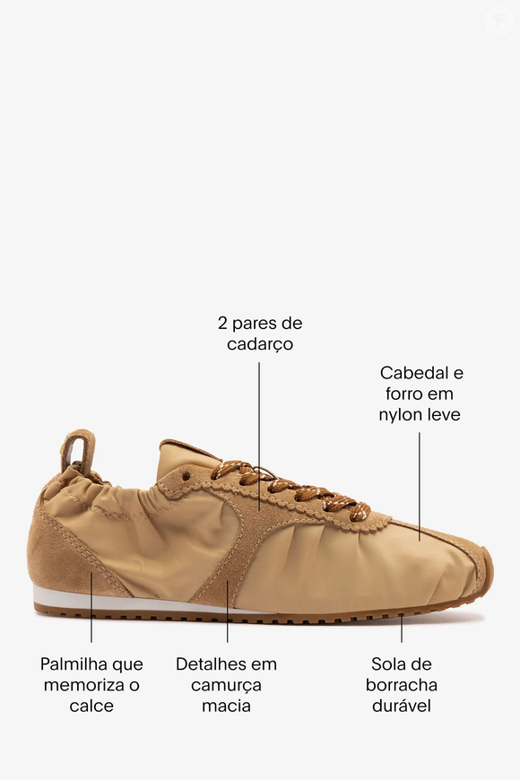 Com sola de borracha desenvolvida para oferecer mais suporte e uma palmilha acolchoada com espuma tecnológica, o Stella Lite da Larroudé vai além da estética. O modelo reúne conforto, durabilidade e sofisticação em uma única proposta