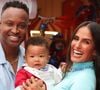 Thiaguinho e Carol Peixinho comemoraram com famosos o aniversário de 1 ano de Bento