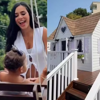 Bruna Biancardi e Neymar presenteiam as filhas, Mavie e Mel, com casinha de brinquedo luxuosa de R$ 90 mil. Veja fotos!