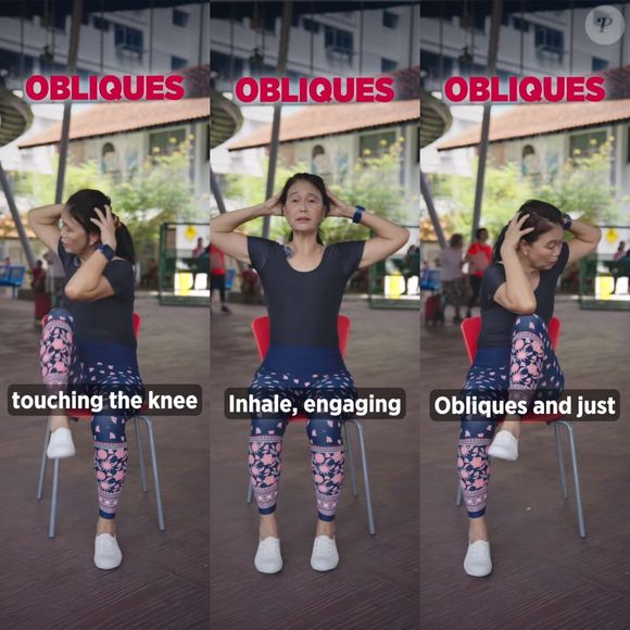 Fazer esse exercício de oblíquos na cadeira melhora a sua postura e garante um abdômen mais definido e tonificado.